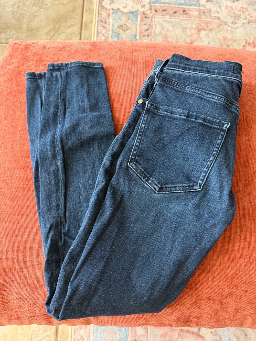 Express Women’s Skinny Jeans in Dark Indigo Blue